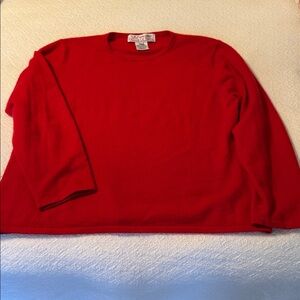 Red Cashmere Crewneck sweater